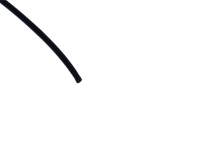Schrumpfschlauch Ø0,8mm Flachmaß 1,3mm 1m schwarz