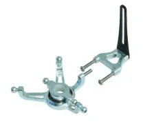 Lynx Taumelscheibe mit Führung silber für Blade 130X