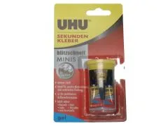 UHU Sekundenkleber blitzschnell Minis gel 3x 1g