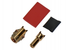 Antblitz Goldverbinder 5,5mm Stecker und Buchse