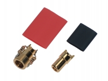 Antiblitz Goldverbinder 6mm Stecker und Buchse