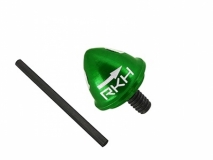 Rakonheli Heckrotorblatthalter Alu in grün für Blade 200SRX und 230S