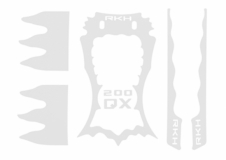 Rakonheli Designaufkleber weiß für Blade 200QX