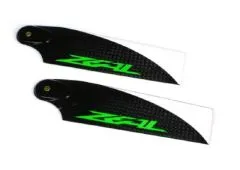 ZEAL Carbon Heckrotorblätter 62mm 2Stück in grün