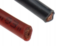Silikonkabel 8,0qmm 1Meter rot und schwarz