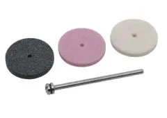 3 Schleifsteine + Dorn