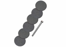 6 Trennscheiben Ø 22 mm + Dorn