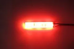 LED Streifen rot mit 5mm LED spritzwassergeschützt für 3S / 12V