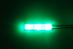 LED Streifen grün mit 5mm LED spritzwassergeschützt für 3S / 12V