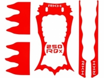 Rakonheli Designaufkleber rot für Rakonheli 250RQX