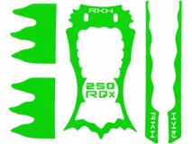 Rakonheli Designaufkleber grün für Rakonheli 250RQX