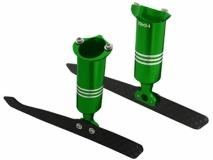 Rakonheli Ersatz Landegestell aus Aluminium in grün für Blade 200QX und Rakonheli 250RQX