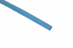 Schrumpfschlauch Ø6,4mm Flachmaß 10mm 1m blau