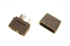 Dean T-Stecker Buchse grau mit Abdeckung Star Plug