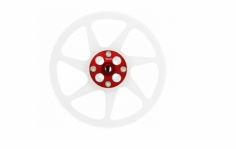 Rakonheli Hauptzahnrad Delrin mit Aluminium Nabe in rot für Blade 230S