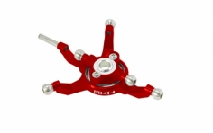 Rakonheli Taumelscheibe aus Aluminium in rot für Blade 230S und 250CFX