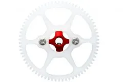 Rakonheli Hauptzahnrad Delrin mit Aluminium Nabe in rot für Blade Nano CPS, Nano S2, Nano S3