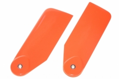 Ninja 3D Heckrotorblätter aus carbon in reinem neon orange 80mm für 500er Helis