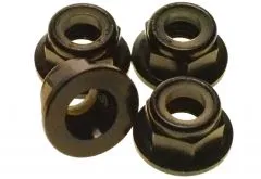 M5 Stoppmutter aus Aluminium mit Flansch in schwarz eloxiert 4Stück CW