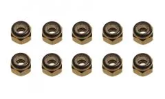 M3 Stoppmutter aus Aluminium in schwarz eloxiert CW 10Stück