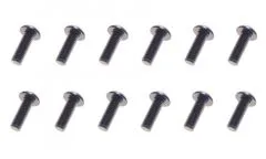 M3 Linsenkopfschraube M3x6mm aus Aluminium in dunkel blau eloxiert 10Stück