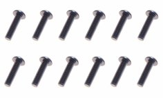 M3 Linsenkopfschraube M3x10mm aus Aluminium in dunkel blau eloxiert 10Stück