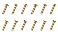 M3 Linsenkopfschraube M3x10mm aus Aluminium in silber eloxiert 10Stück