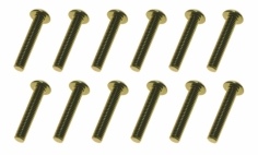 M3 Linsenkopfschraube M3x16mm aus Aluminium in dunkel grün eloxiert 10Stück