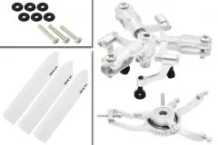 Rakonheli 3 Blatt Rotorkopf-Set in silber für Blade Nano CPS, Nano S2 und Nano S3