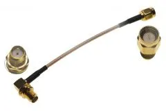 FPV Antennenverlängerung 10cm mit SMA Female Winkel 90° auf SMA Male
