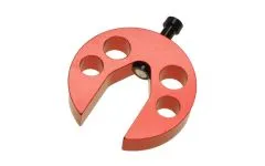 Magnetische Taumelscheiben-Einstellehre für 250er - 450er Helis aus Aluminium in rot