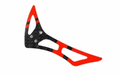 Rakonheli Leitwerk Set aus Carbon in rot für Blade 120S und 120S2