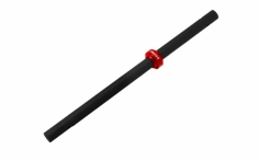 Rakonheli Hauptrotorwelle Carbon und Alu Stellring in rot für Blade 120 S und 120 S2