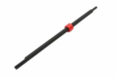 Rakonheli Hauptrotorwelle Carbon und Aluminium Stellring in rot für Blade Nano CPX, Nano CPS, Nano S2 und Nano S3