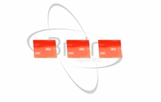 Doppelseitige Klebepads für Brain in rot 3Stück