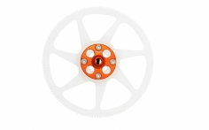 Rakonheli Hauptzahnrad Delrin mit Aluminium Nabe in orange für Blade 230S