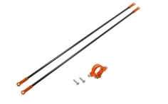 Rakonheli Heckstreben Carbon/Alu in orange für Blade 230s