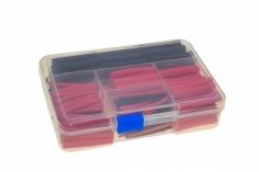 Schrumpfschlauchsortiment 2:1 in einer praktischen PVC-Box Länge 4cm 240Stück