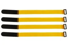 Akkuklettband 300mm in gelb 4Stück