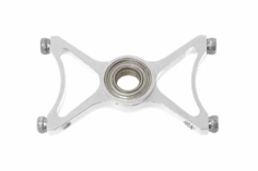 Rakonheli Zusätzliche 3. Hauptrotorwellenlagerplatte aus Aluminium für Rakonheli Hauptrahmen in silber für Blade 230S und 230S V2