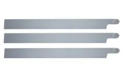 HeliTec der Blattschmied Scale Hauptrotorblätter 3Blatt in licht grau 435mm