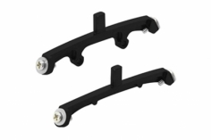 Rakonheli Landegestellhalterung schwarz aus CNC Aluminium für Blade Nano CPX, Nano CPS, Nano S2 und Nano S3