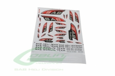 SAB Goblin Dekorbogen Sticker Rot Schwarz