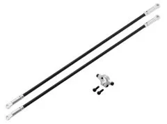 Rakonheli Heckstreben Carbon/Aluminium in silber für Blade 250CFX