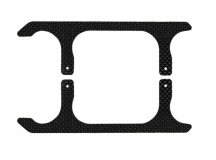 Rakonheli Landegestell Ersatzkufen in carbon für Blade 250CFX