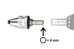 Schnellspannfutter für 4mm Sechskant Bit