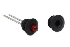 Befestigungssockel schwarz aus Neopren für 5mm LED 1Stück