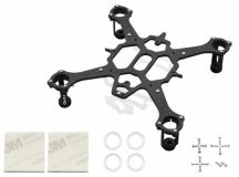 Rakonheli Tuning Rahmen V2 aus carbon in schwarz für Blade Nano QX2