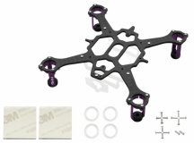 Rakonheli Tuning Rahmen V2 aus carbon in violet für Blade Nano QX2