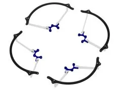 Rakonheli Propellerschützer in blau für Tuningrahmen V2 für Blade Nano QX2